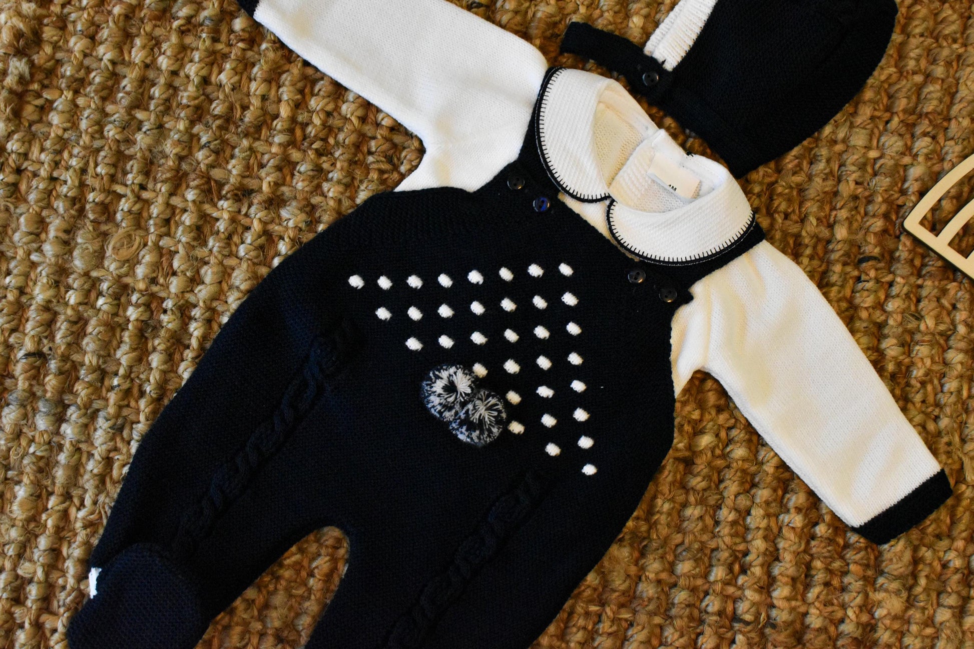 Romper Knit In Dark Blue