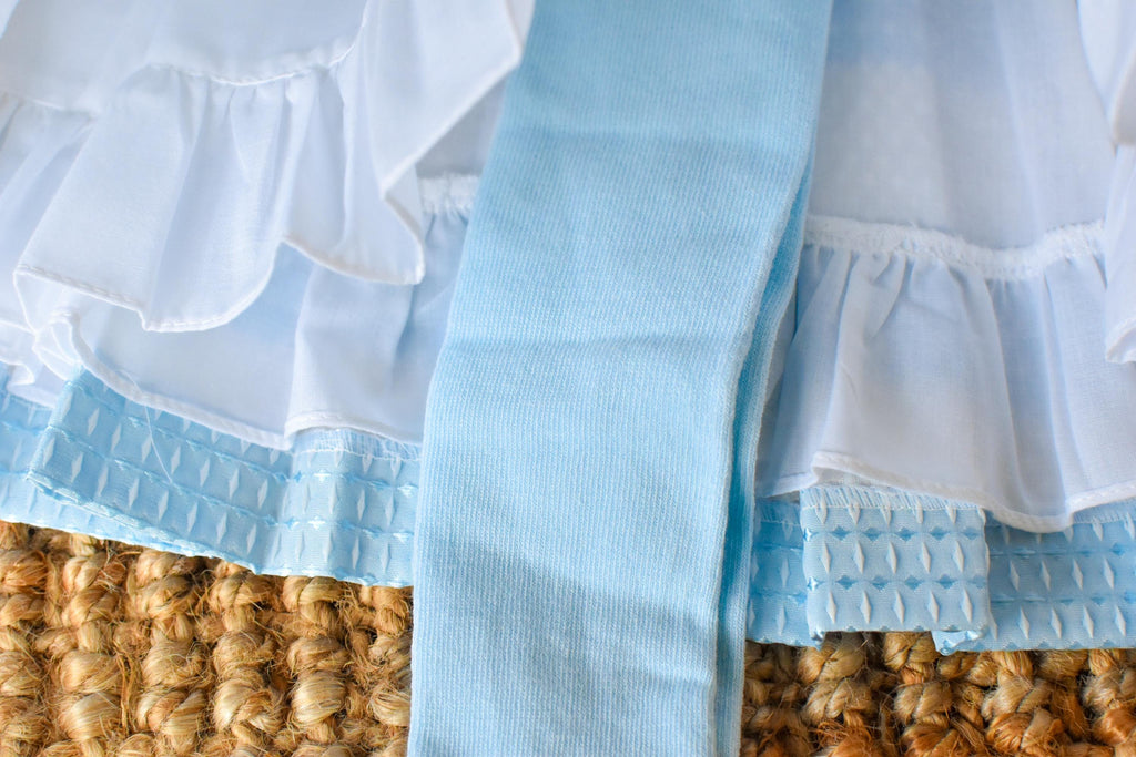 Ceremonial Dress Lines in Blue