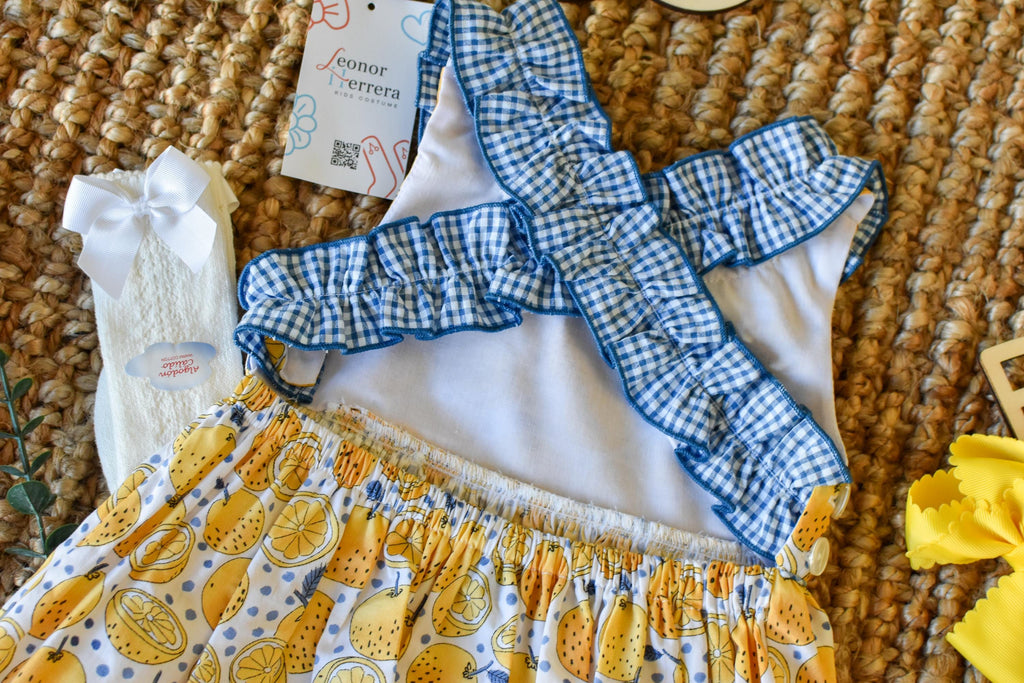 Lemons Dress for Girl