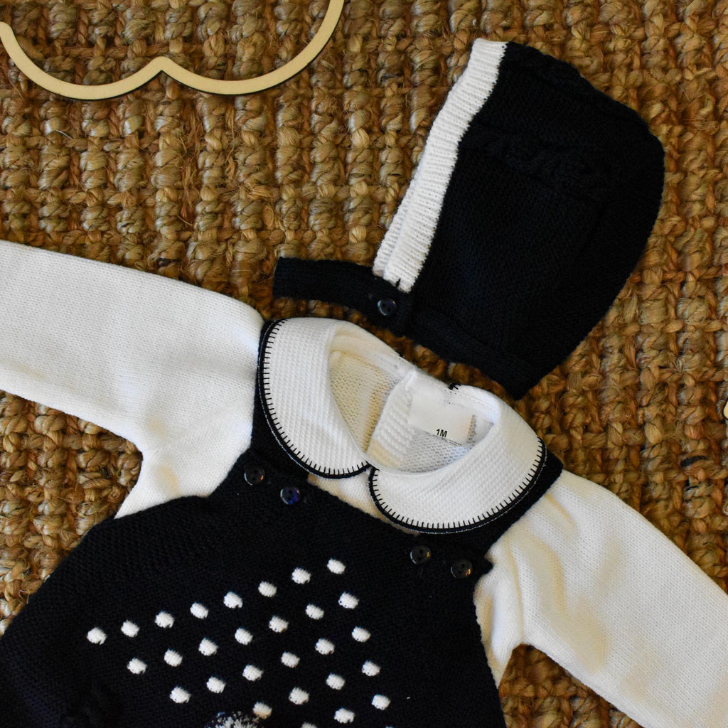 Romper Knit In Dark Blue