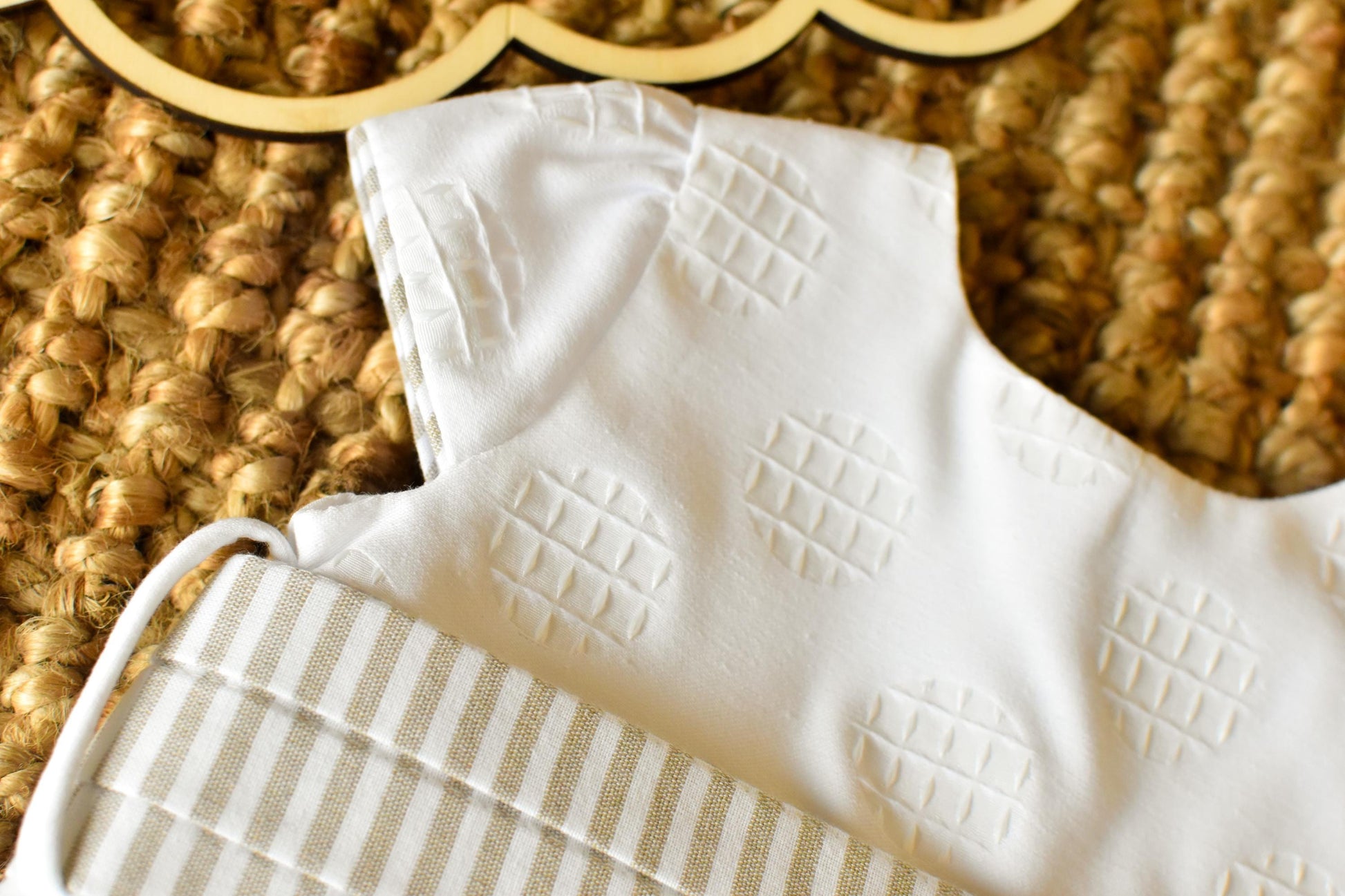 Ceremonial Dress with Bow in Pearl