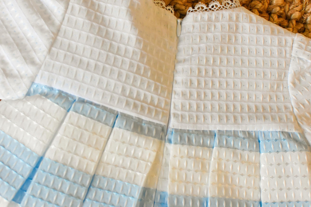 Ceremonial Dress Lines in Blue