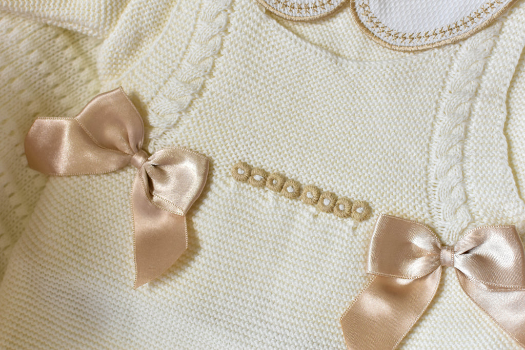 Romper Doble Cable in Beige