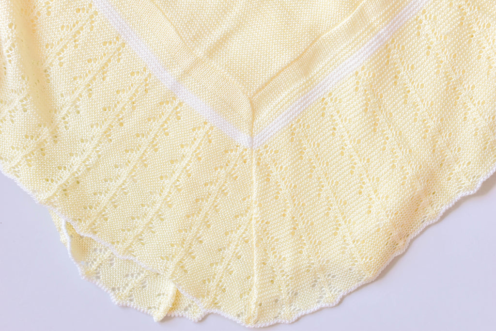 Blanket Embriodery Bow in Yellow