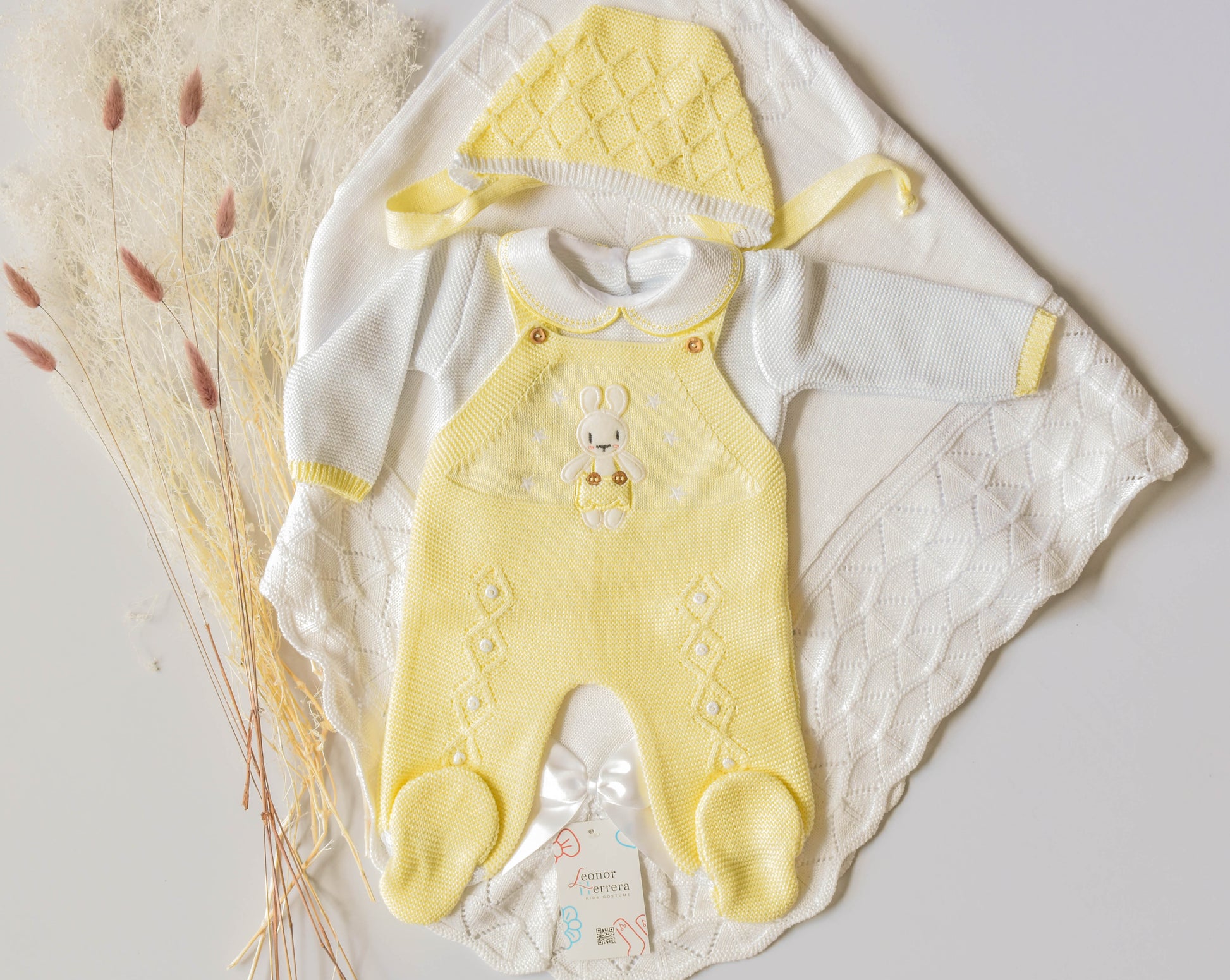 Knit Bunny in Yellow