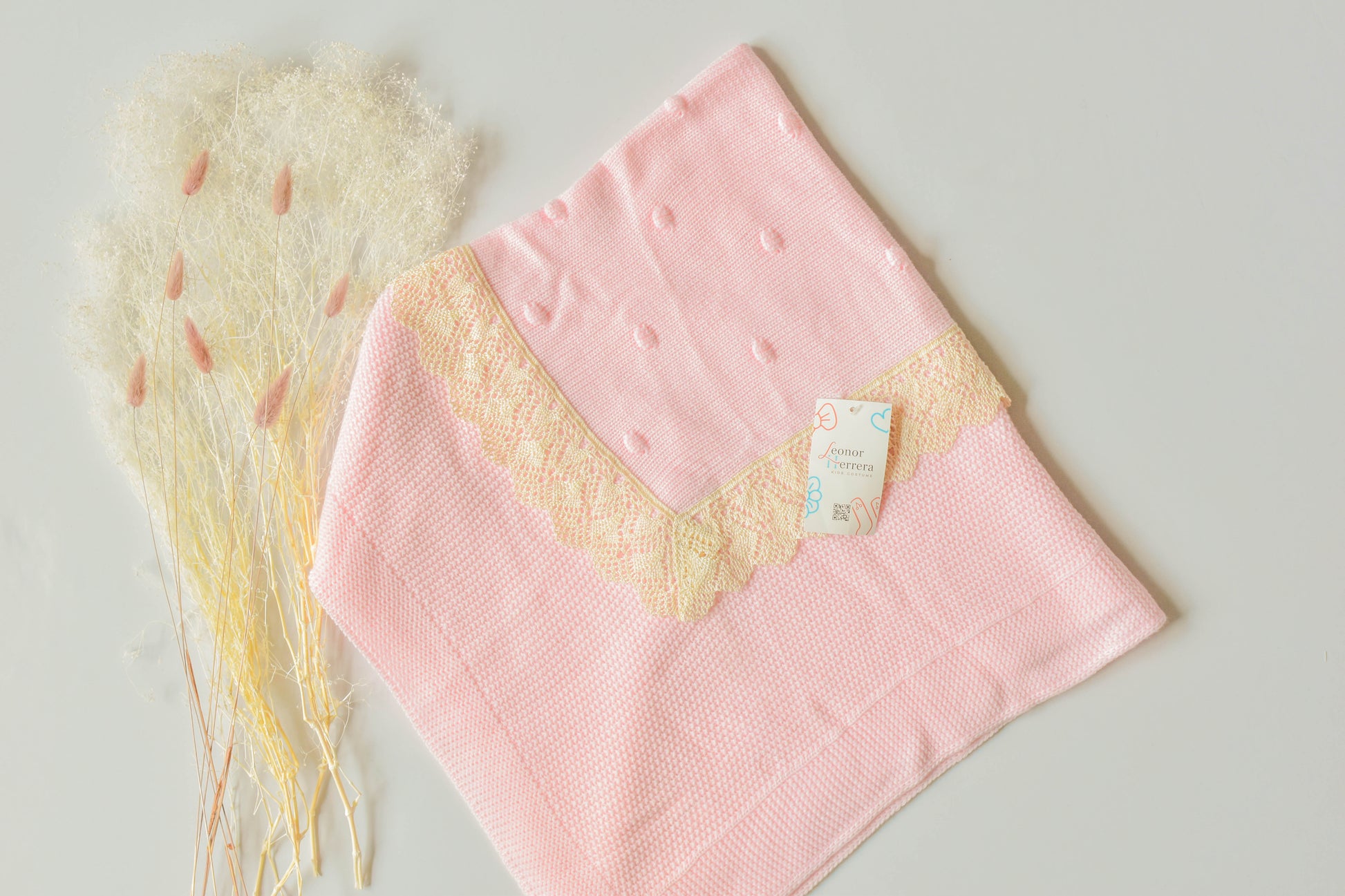 Blanket Point Lace in Pink