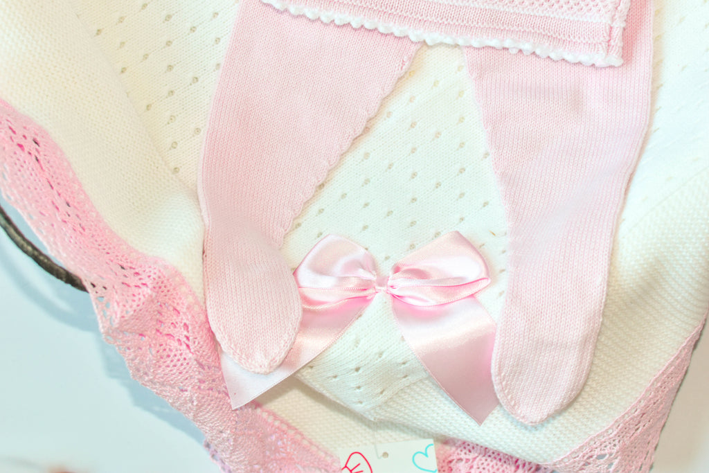 Knit Cotton Set in Pink