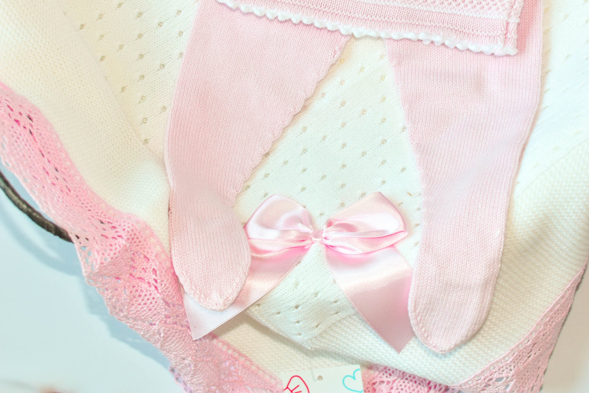 Knit Cotton Set in Pink