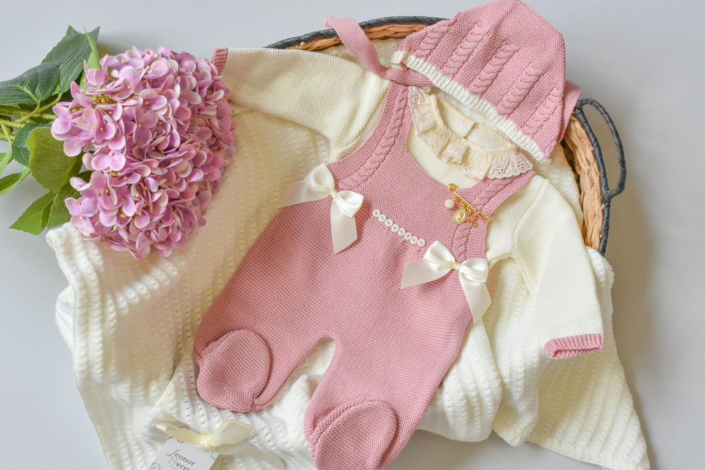 Romper Doble Cable in Old Pink