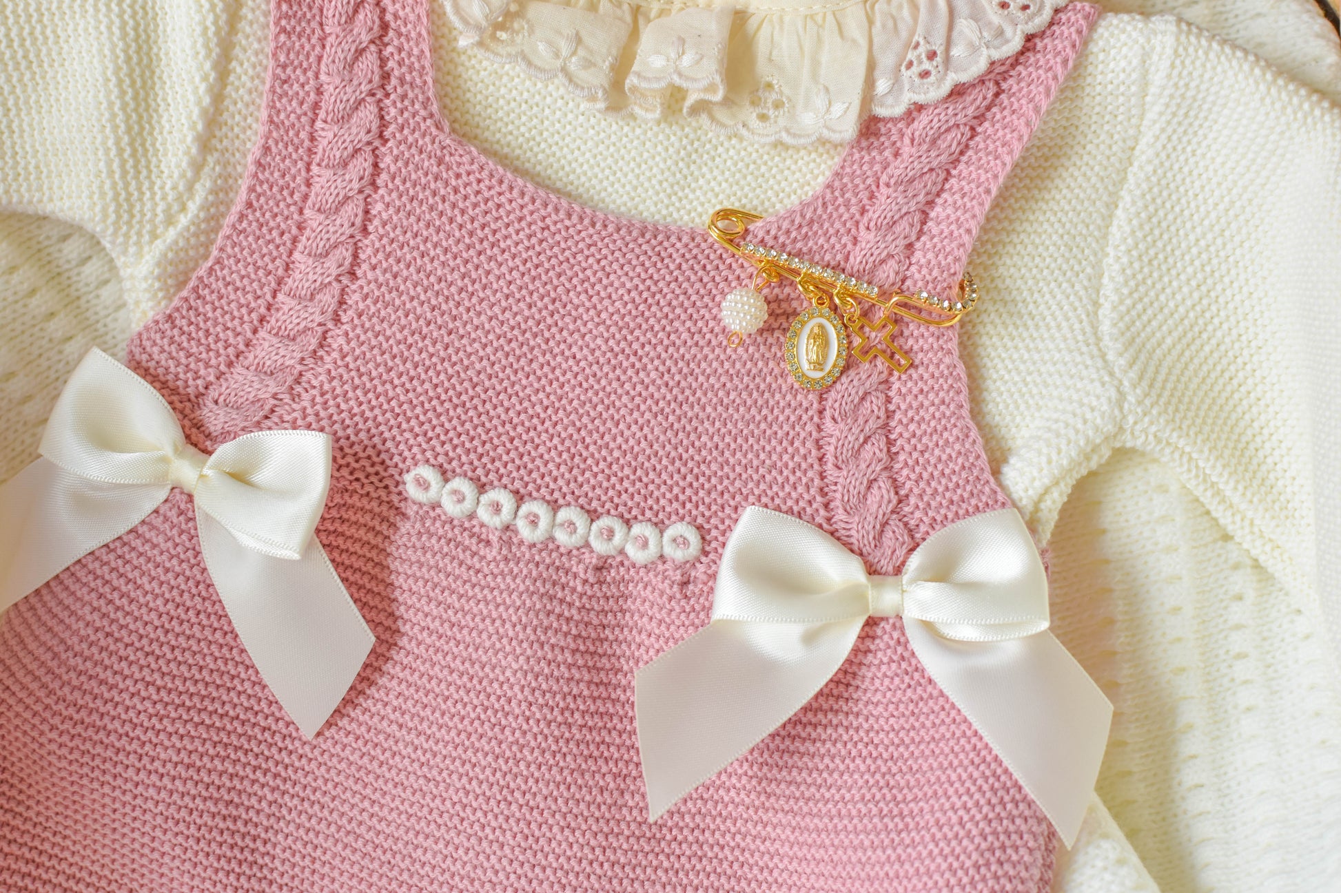 Romper Doble Cable in Old Pink