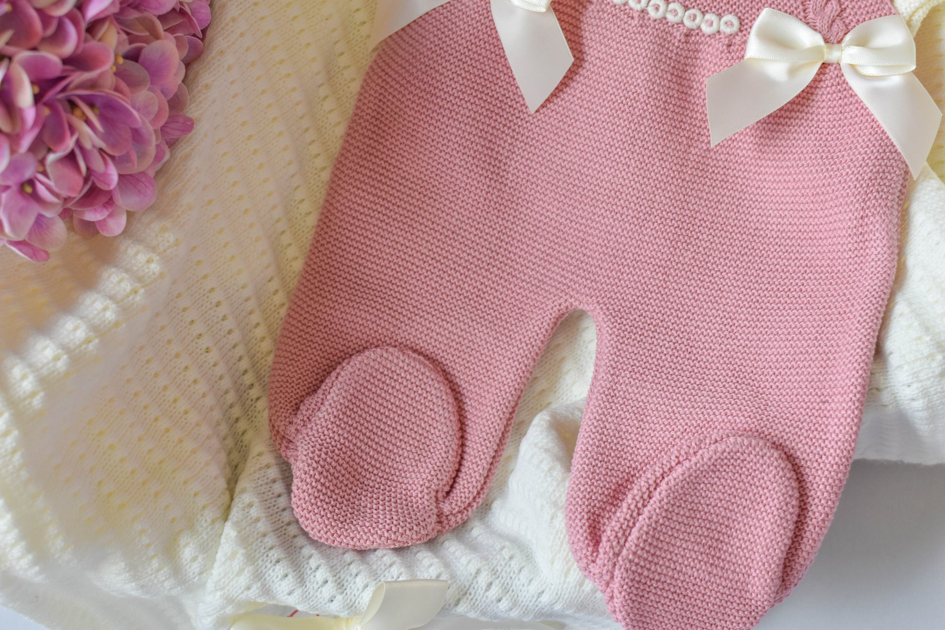 Romper Doble Cable in Old Pink