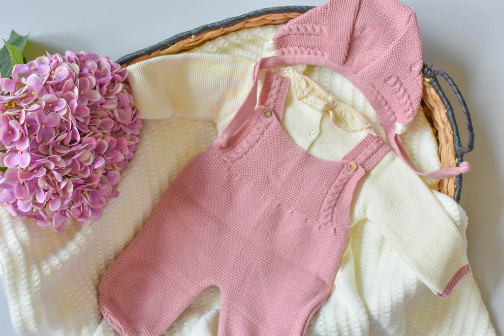 Romper Doble Cable in Old Pink