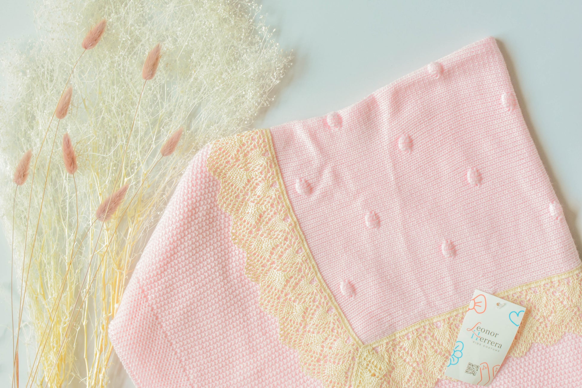 Blanket Point Lace in Pink