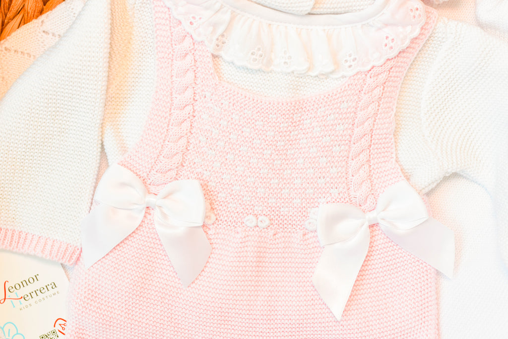 Knitted Newborn Girl set Pink