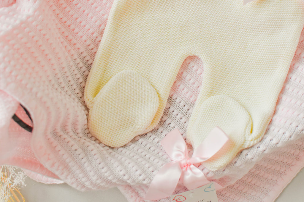 Romper Doble Cable in Pink - Beige