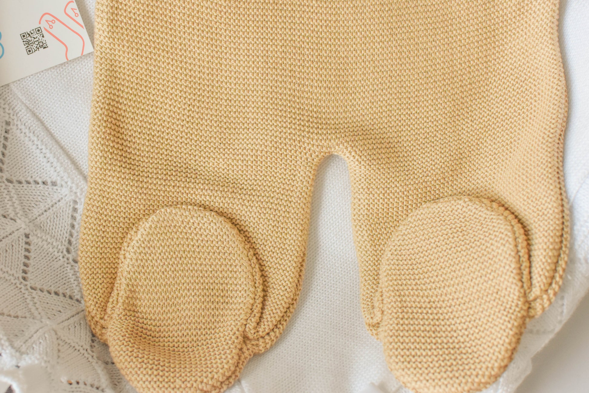 Knitted Newborn set in Light Brown