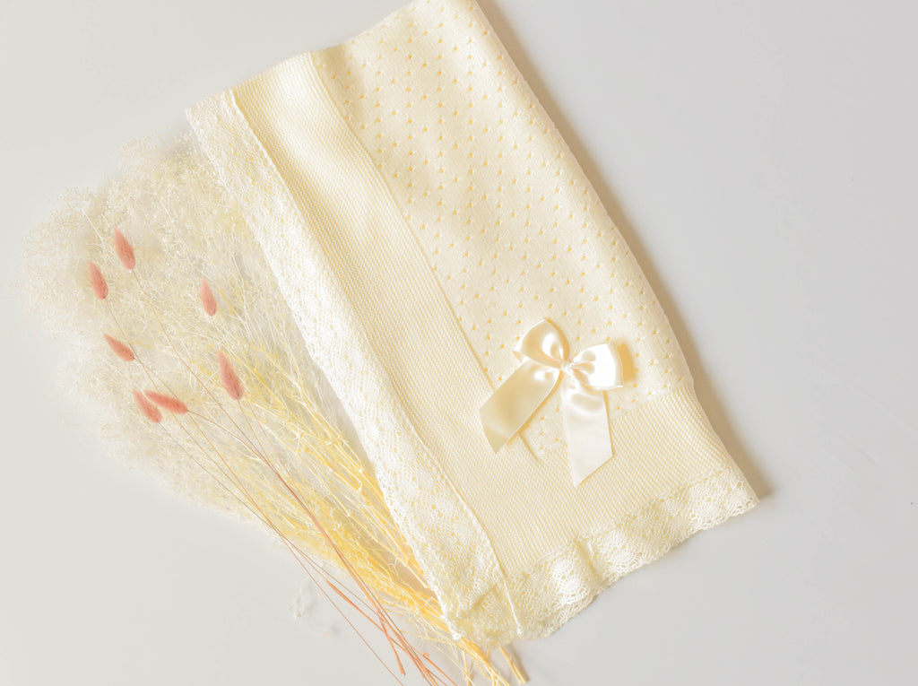 Luxury newborn blanket in Beige