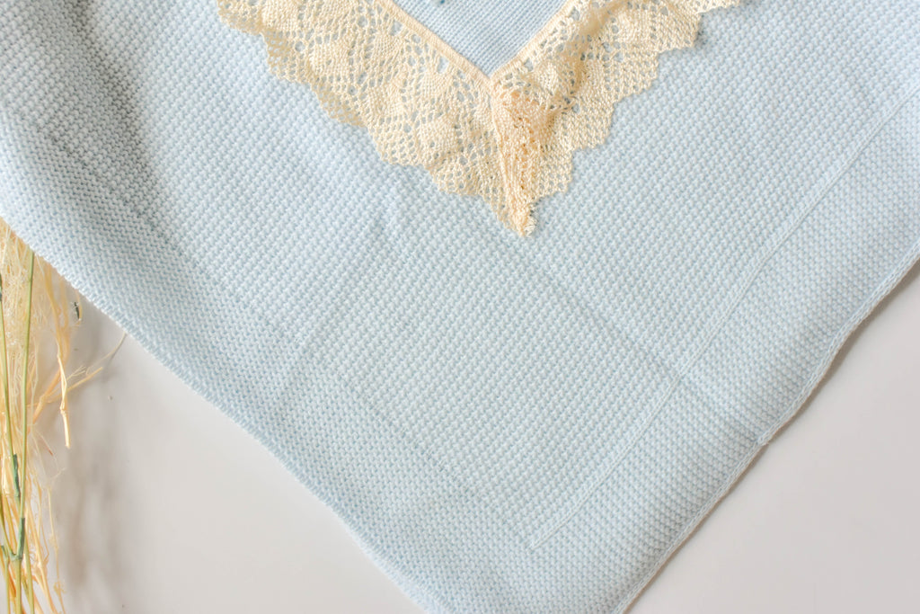 Blanket Point Lace in Sky Blue