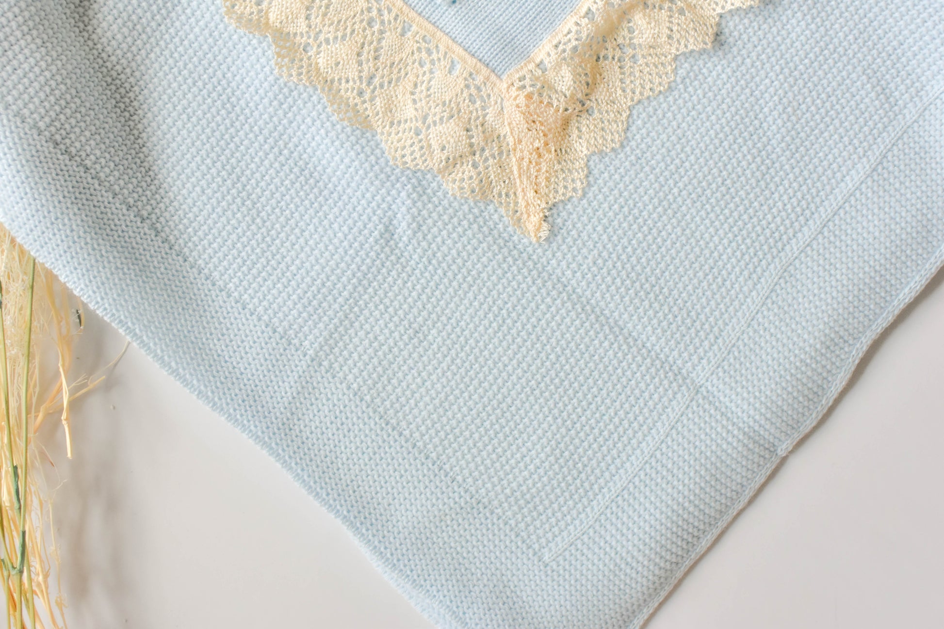Blanket Point Lace in Sky Blue