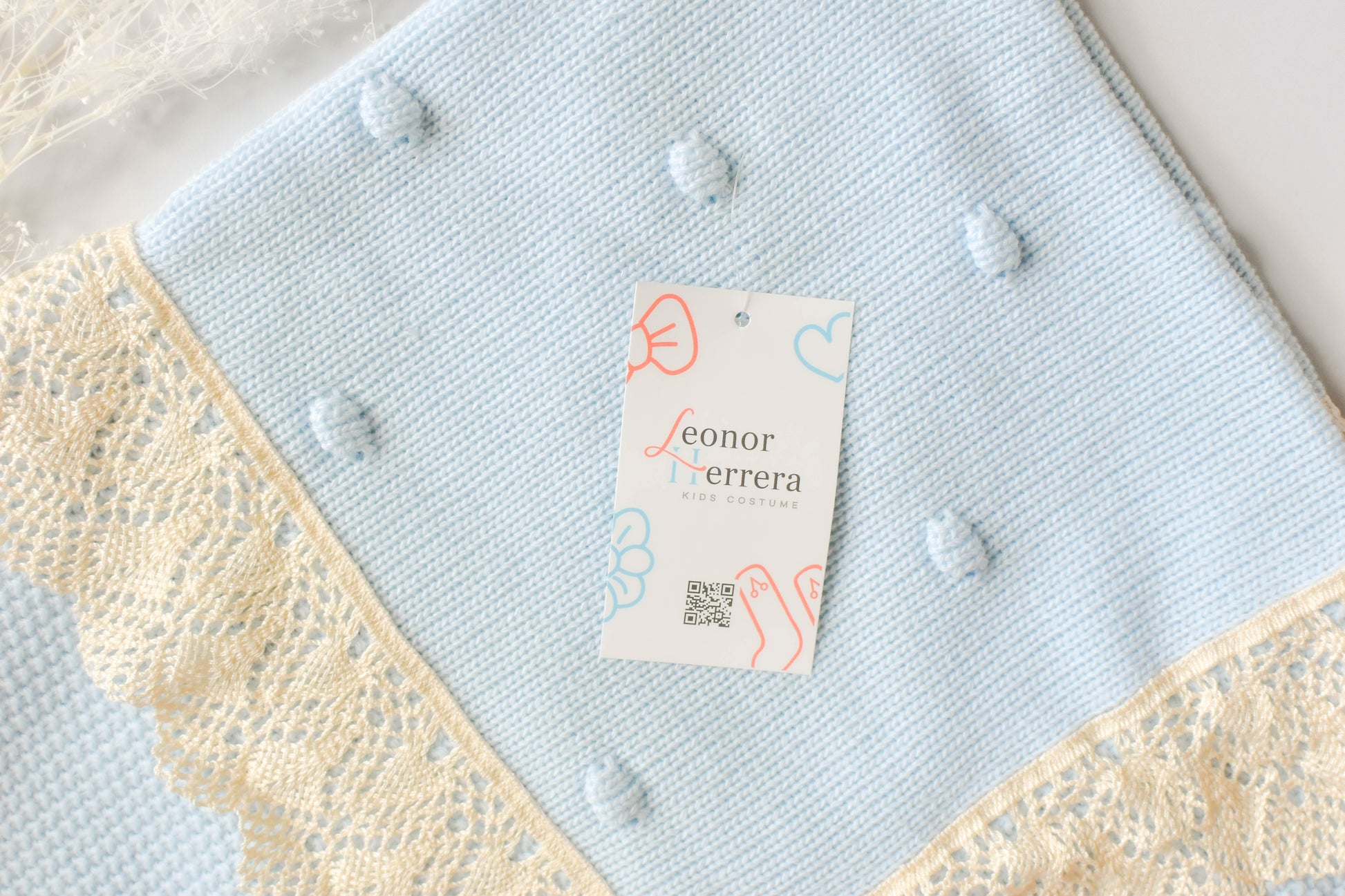 Blanket Point Lace in Sky Blue