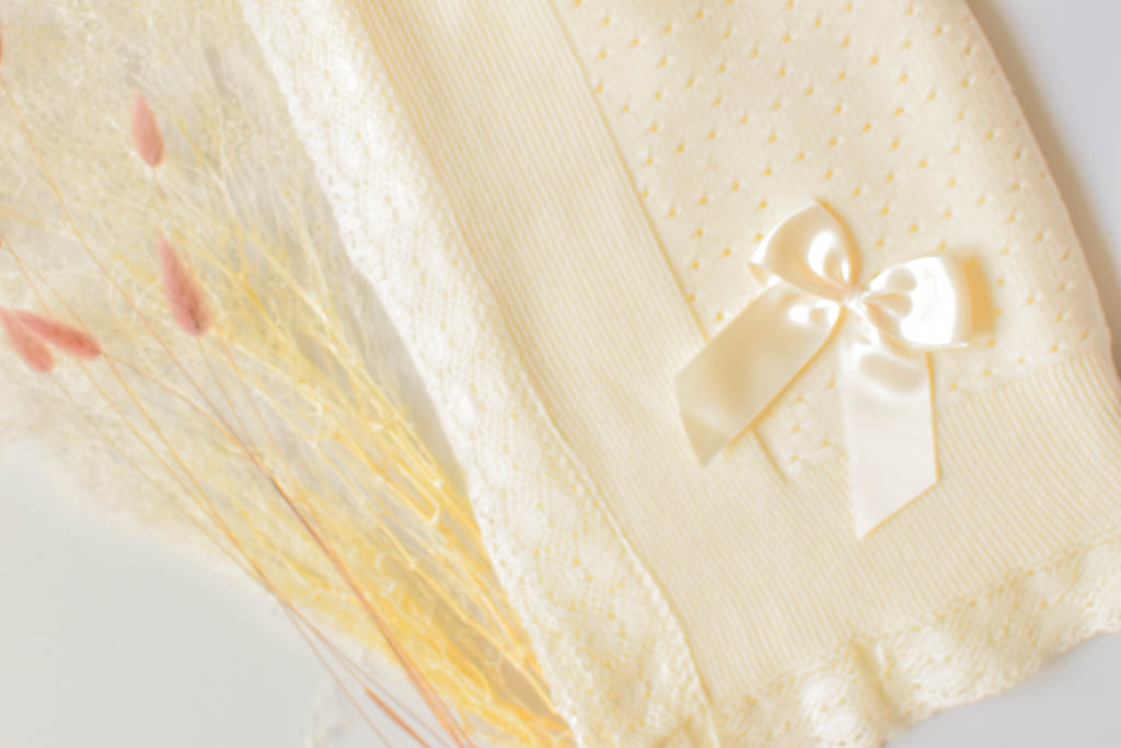 Luxury newborn blanket in Beige