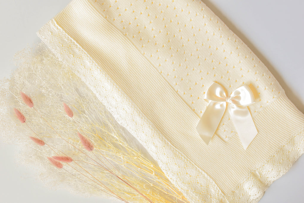 Luxury newborn blanket in Beige