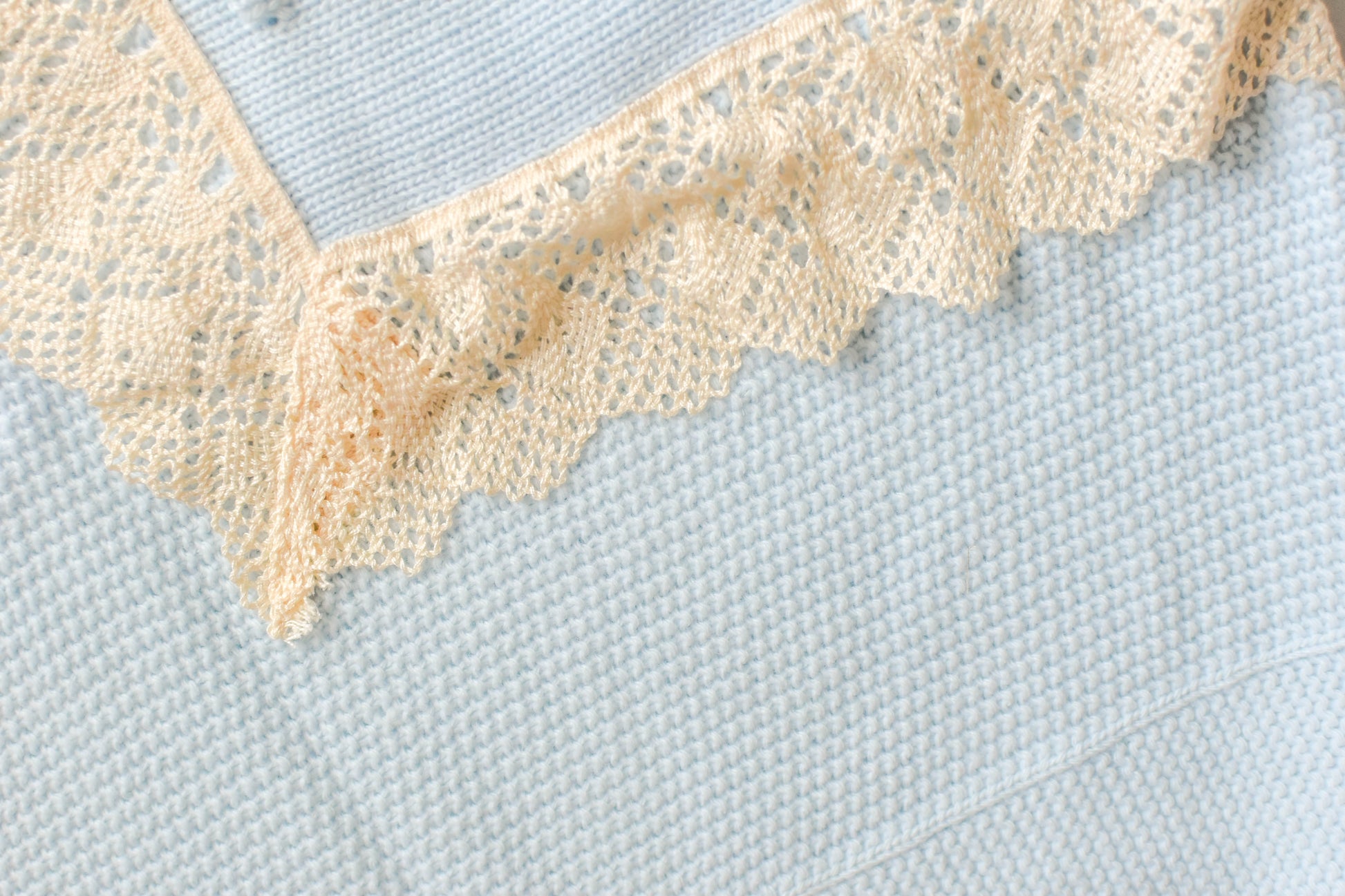 Blanket Point Lace in Sky Blue