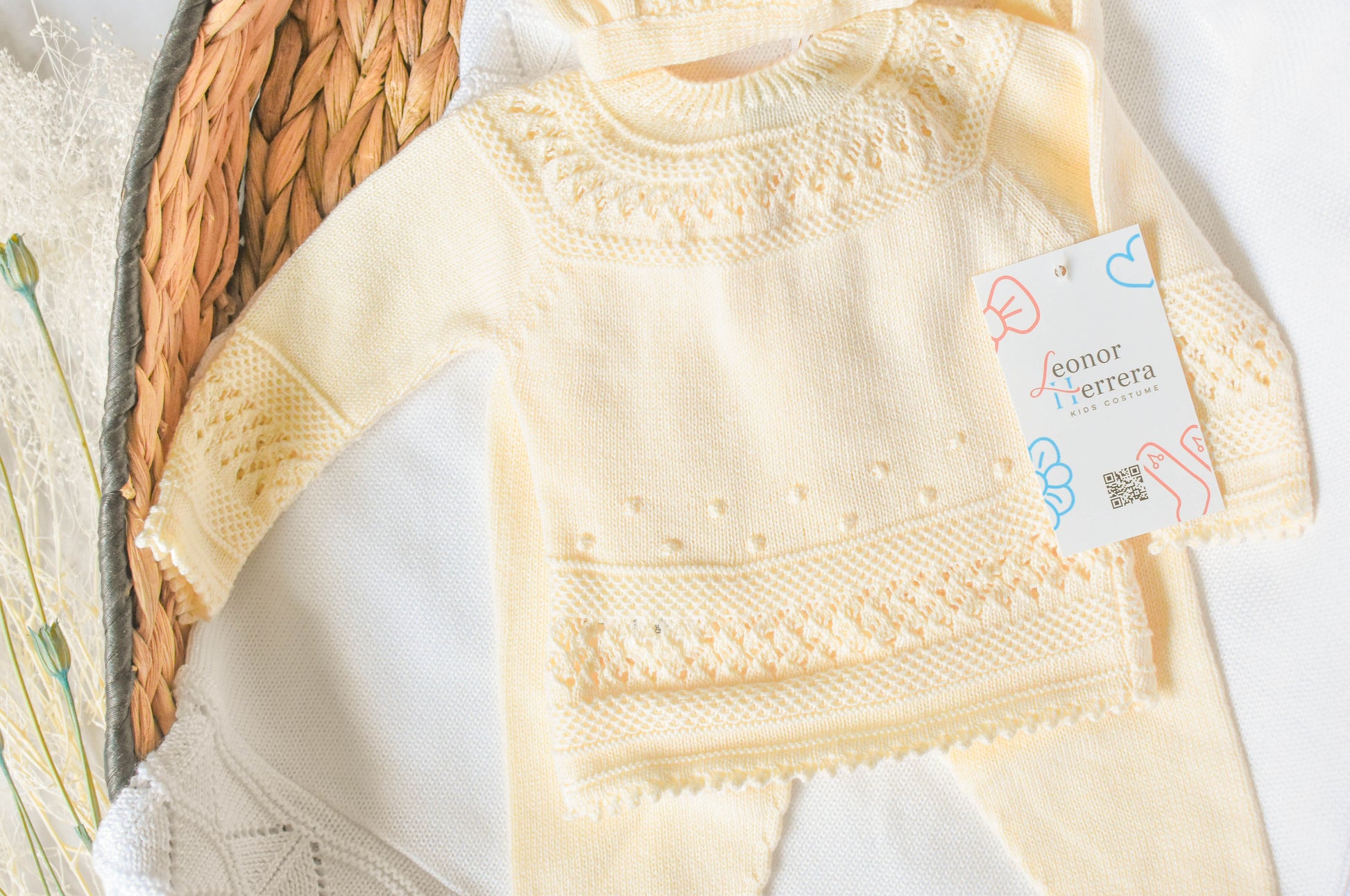 Knit Cotton Set in Beige
