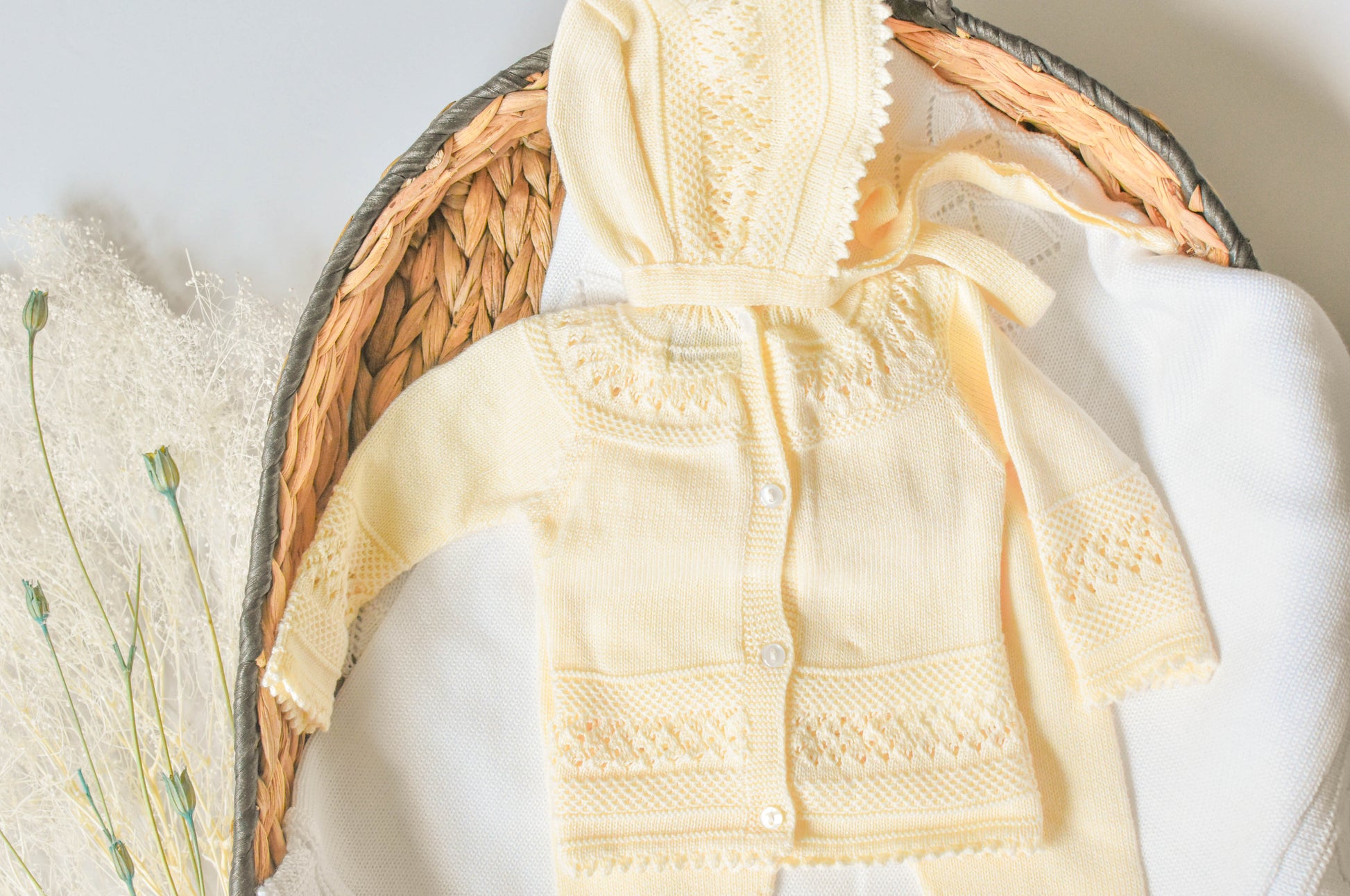 Knit Cotton Set in Beige