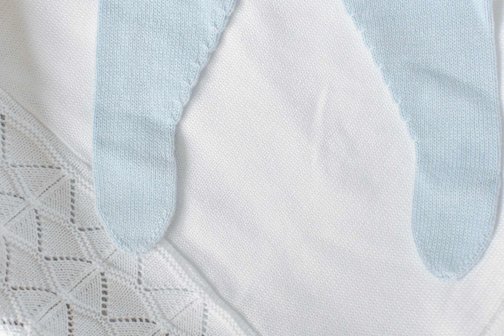 Knit Cotton Set in Sky Blue