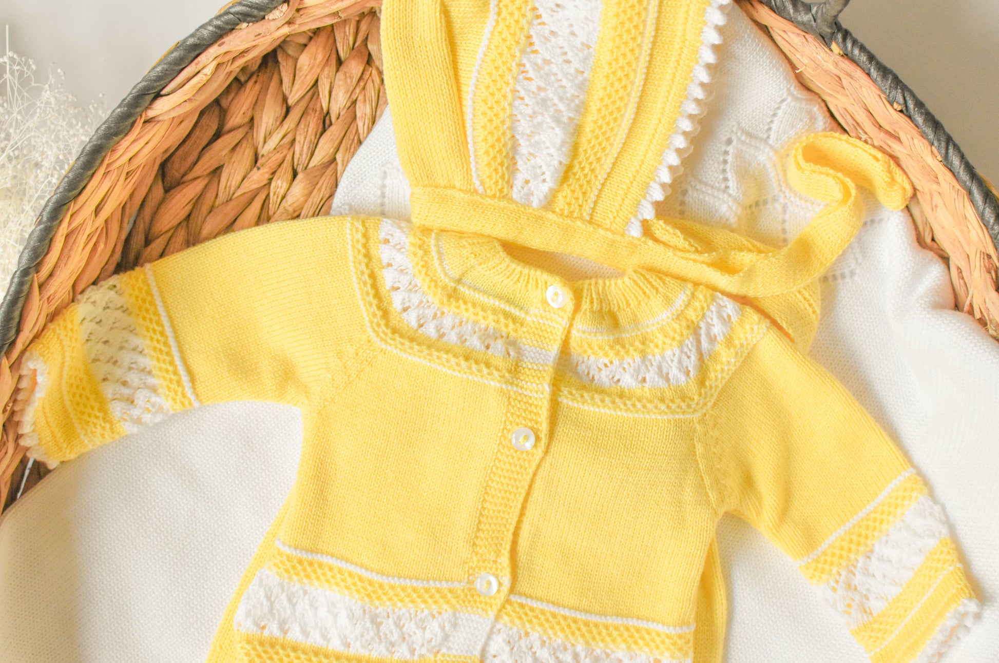 Knit Cotton Set in Yellow
