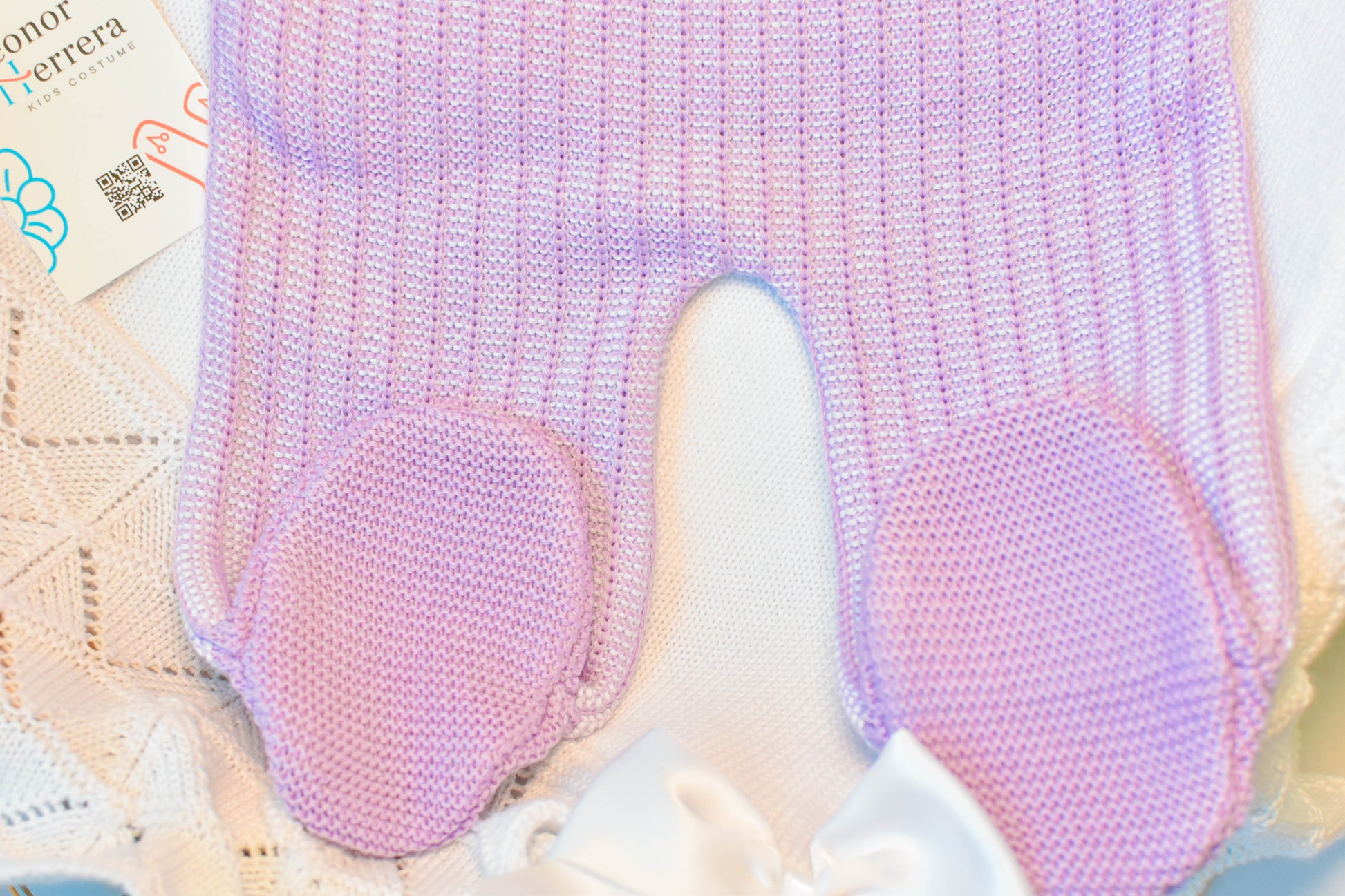 Romper Knitted Newborn set in Purple