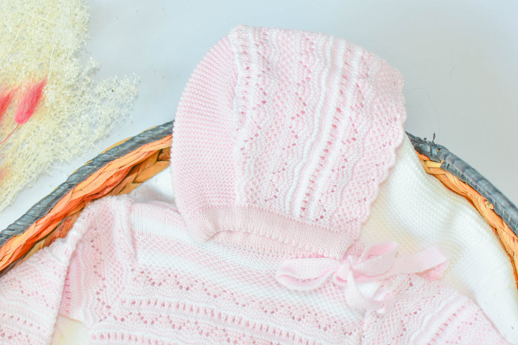 Knitted Lines Cotton in Pink