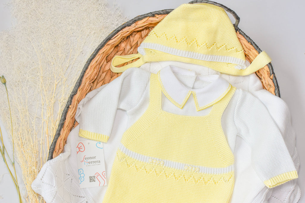 Romper Knit in Yellow