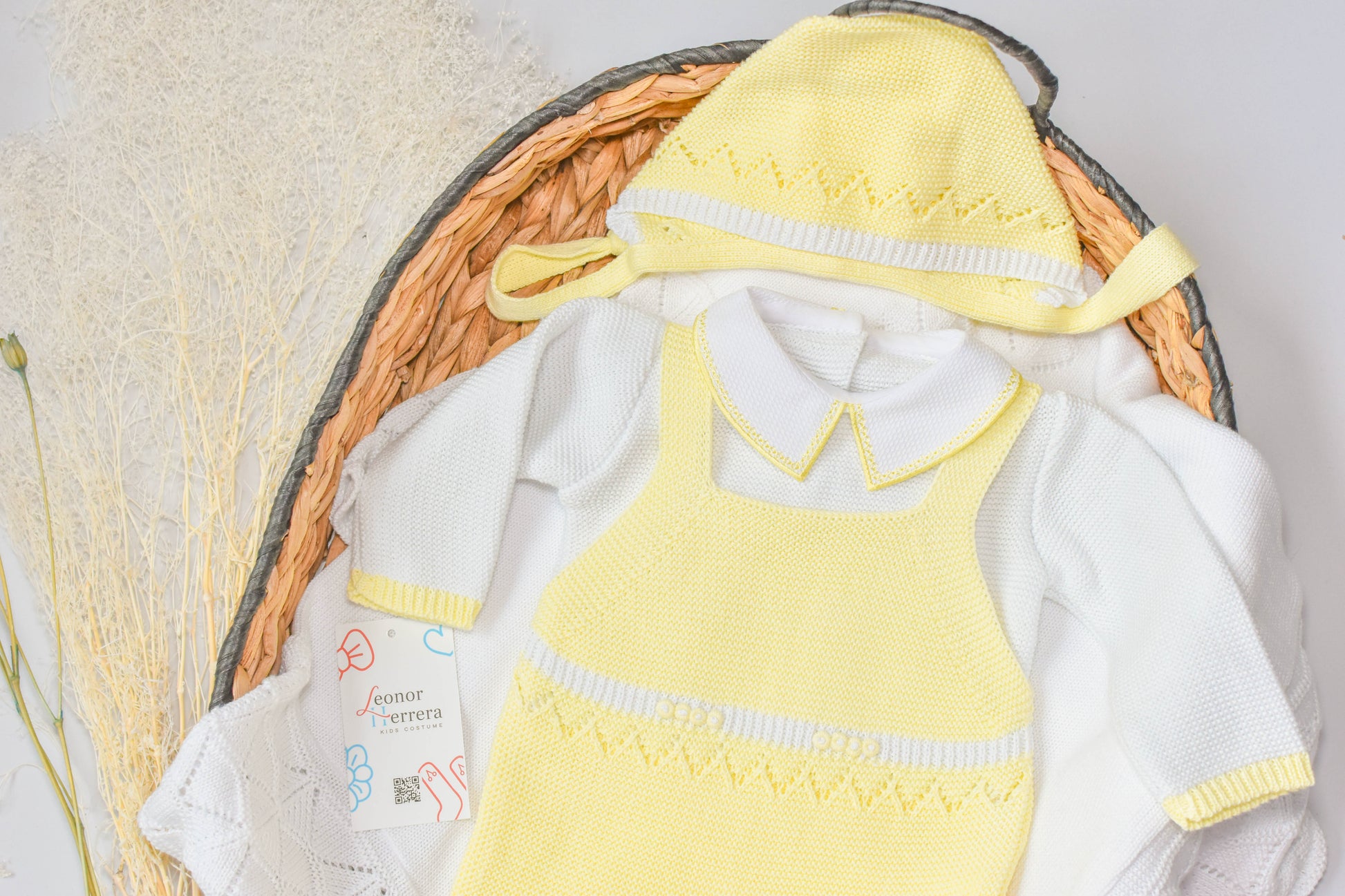 Romper Knit in Yellow