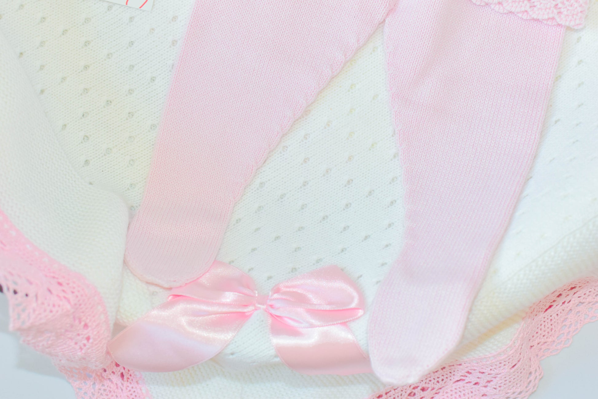 Knitted Lines Cotton in Pink