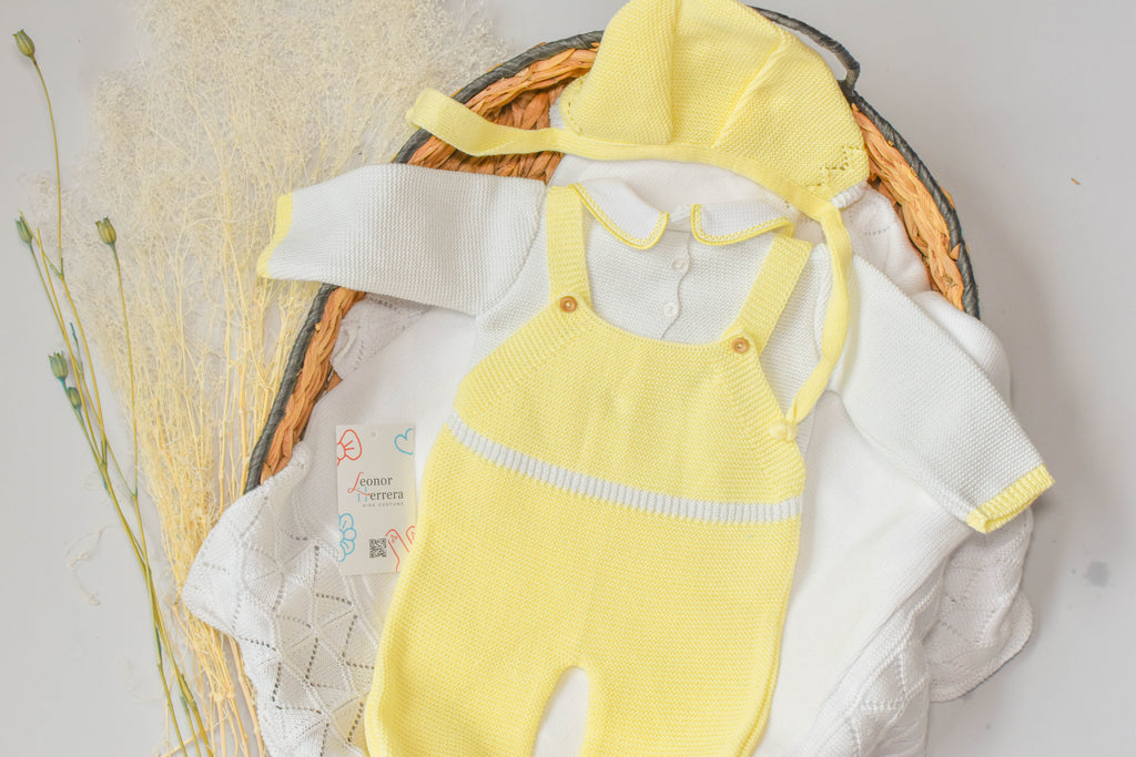 Romper Knit in Yellow