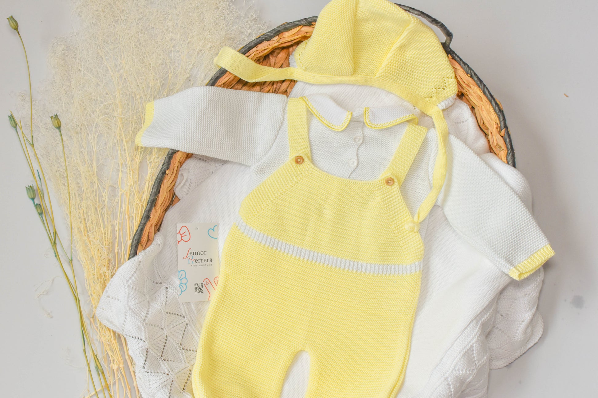 Romper Knit in Yellow