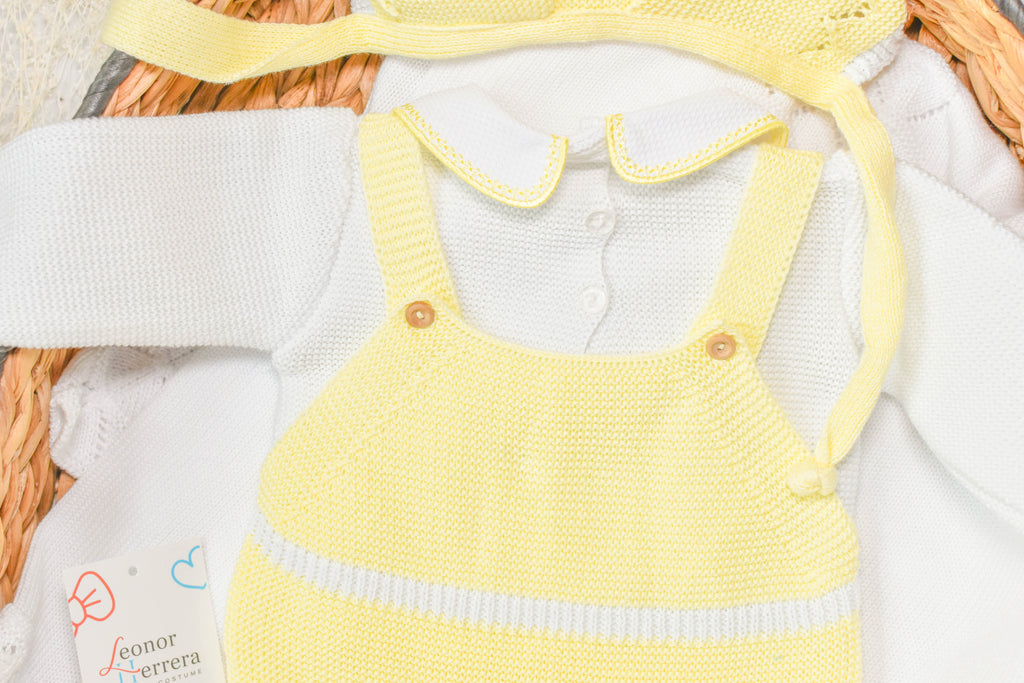 Romper Knit in Yellow