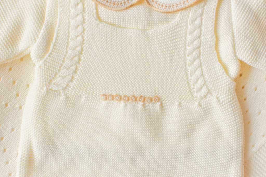 Romper Doble Cable in Beige