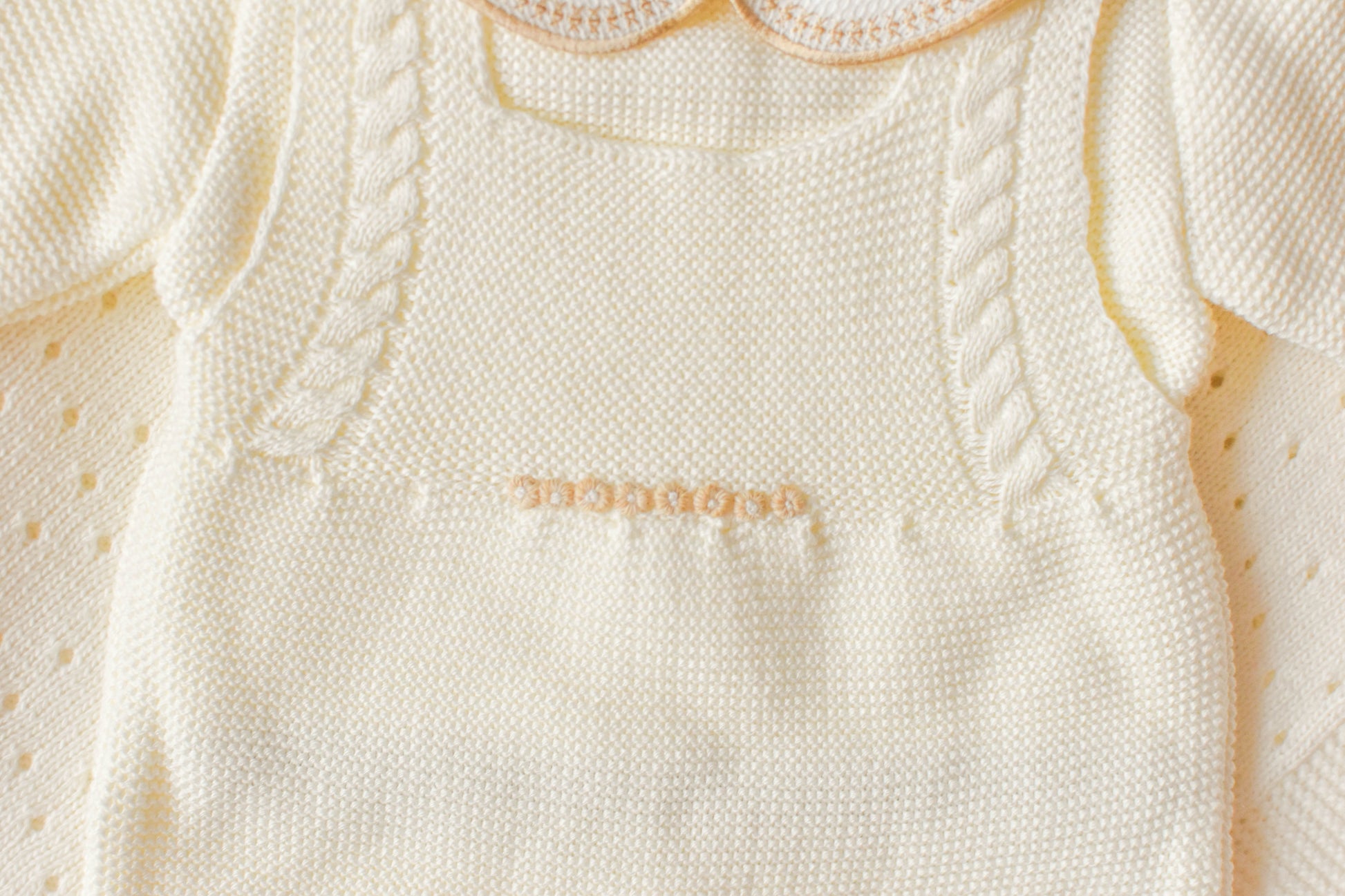 Romper Doble Cable in Beige