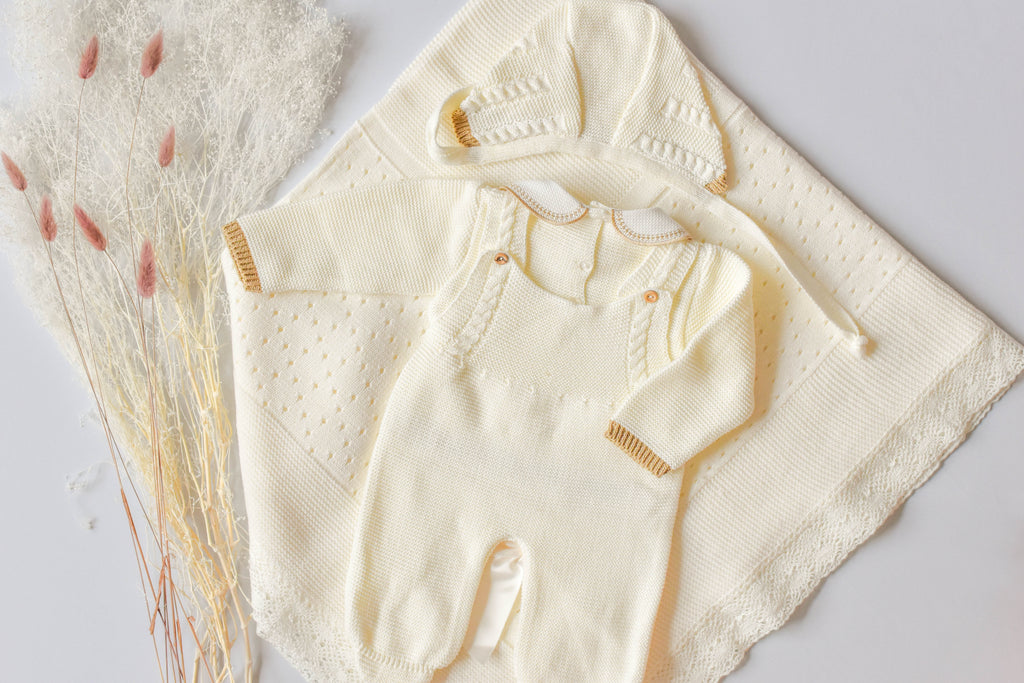 Romper Doble Cable in Beige