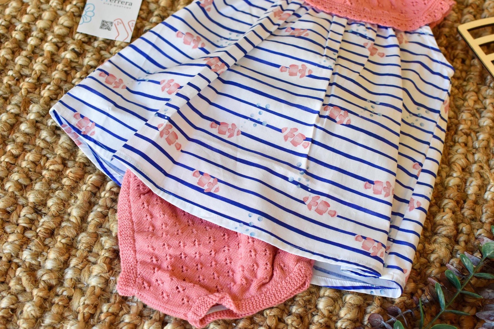 Girl Set for Summer in Coral