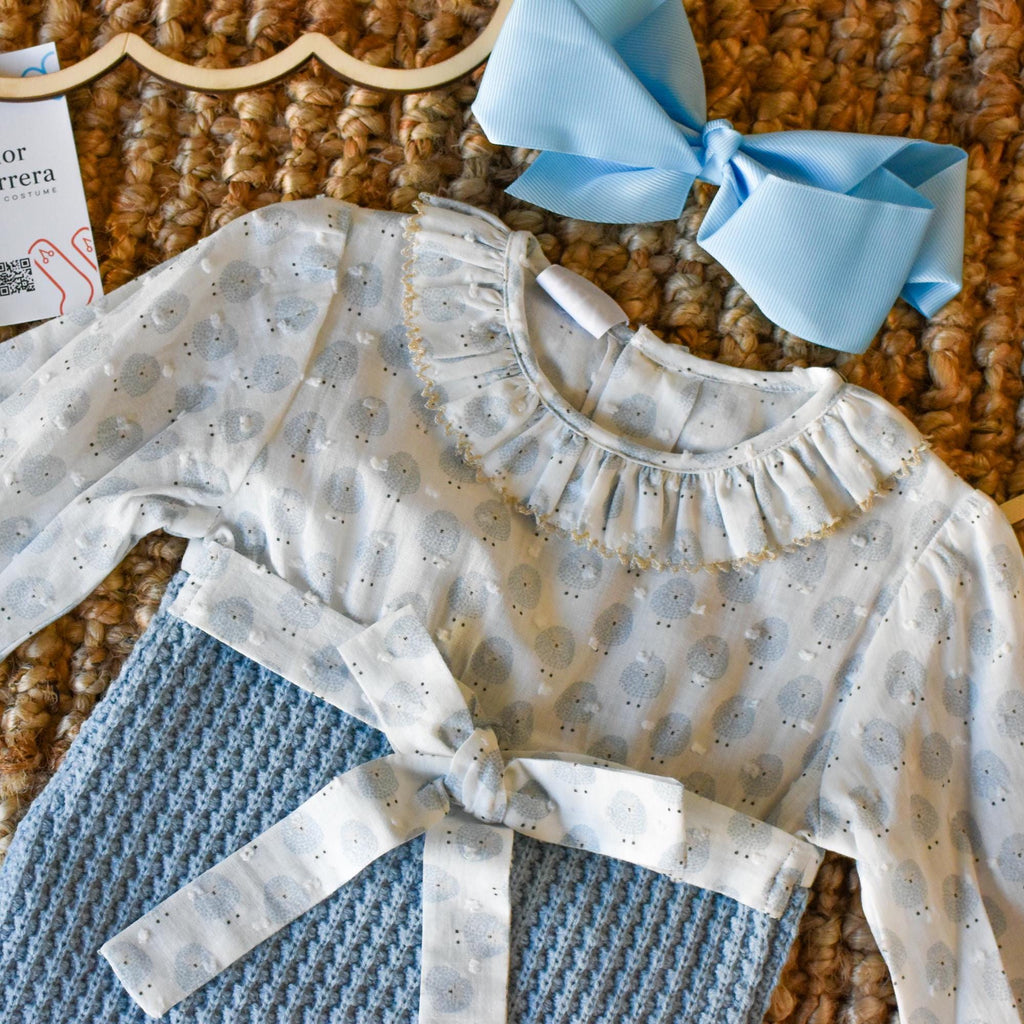 Peto set with bow in Blue