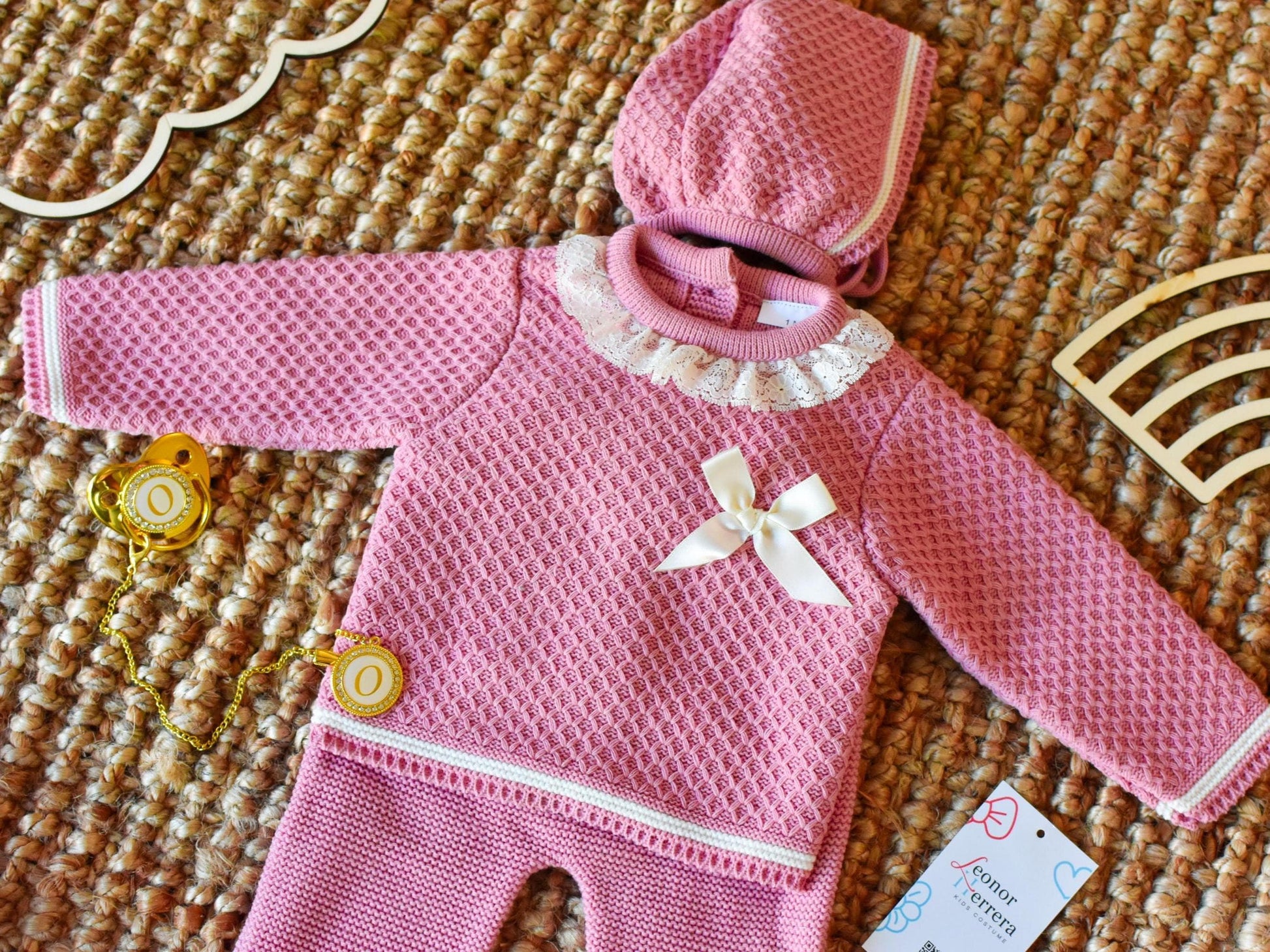 Relief Knit in Old Pink