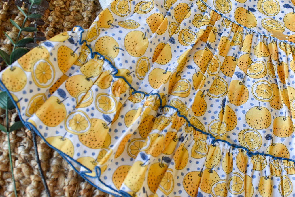 Lemons Dress for Girl