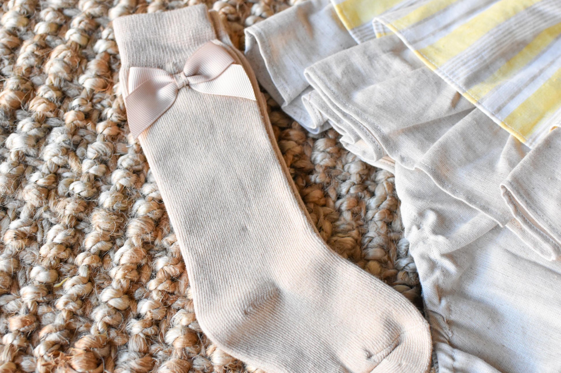 Girl Dress with lines and fabric Swiss