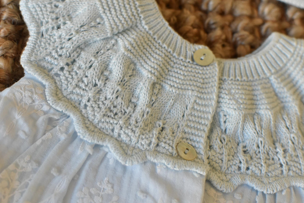 Dress with Bonnet in Salmon