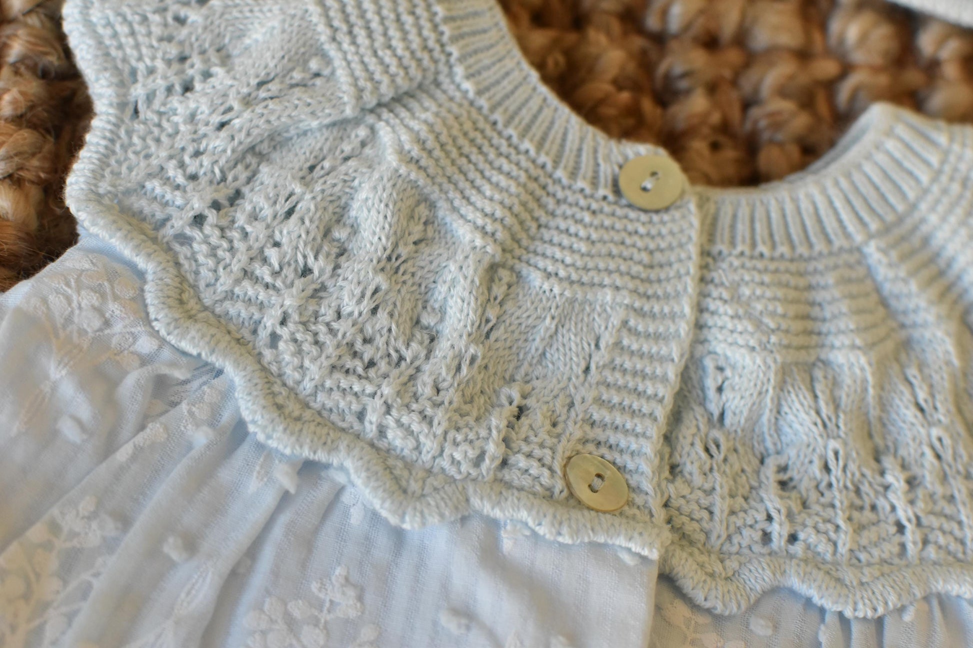 Dress with Bonnet in Salmon