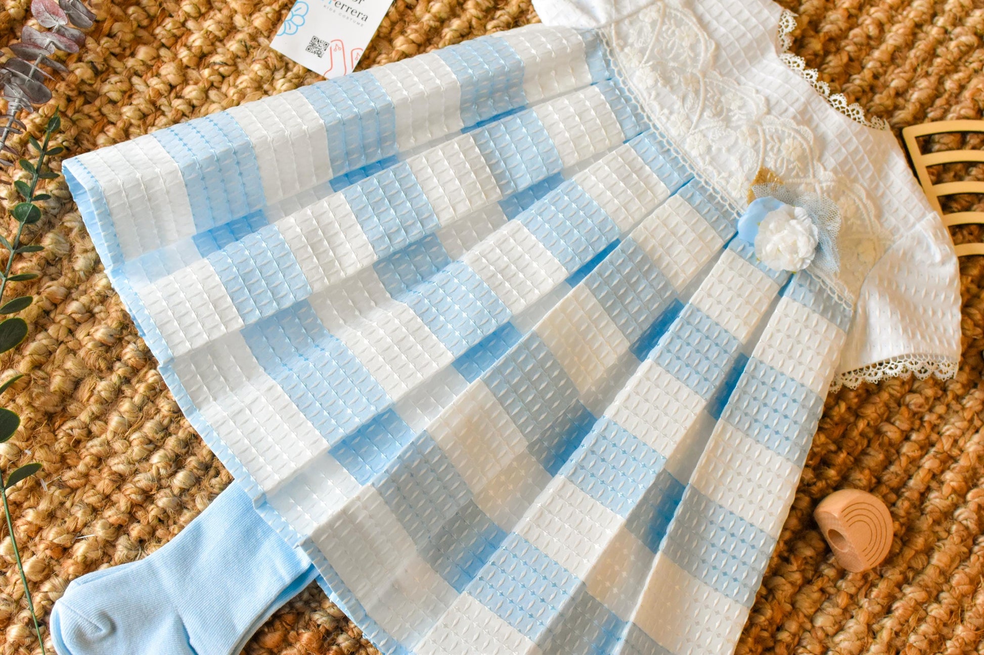 Ceremonial Dress Lines in Blue